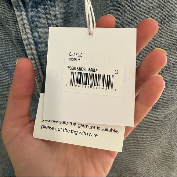 NEW PISTOLA charlie high rise classic straight ankle jean in brooklyn wash - Picture 5 of 6